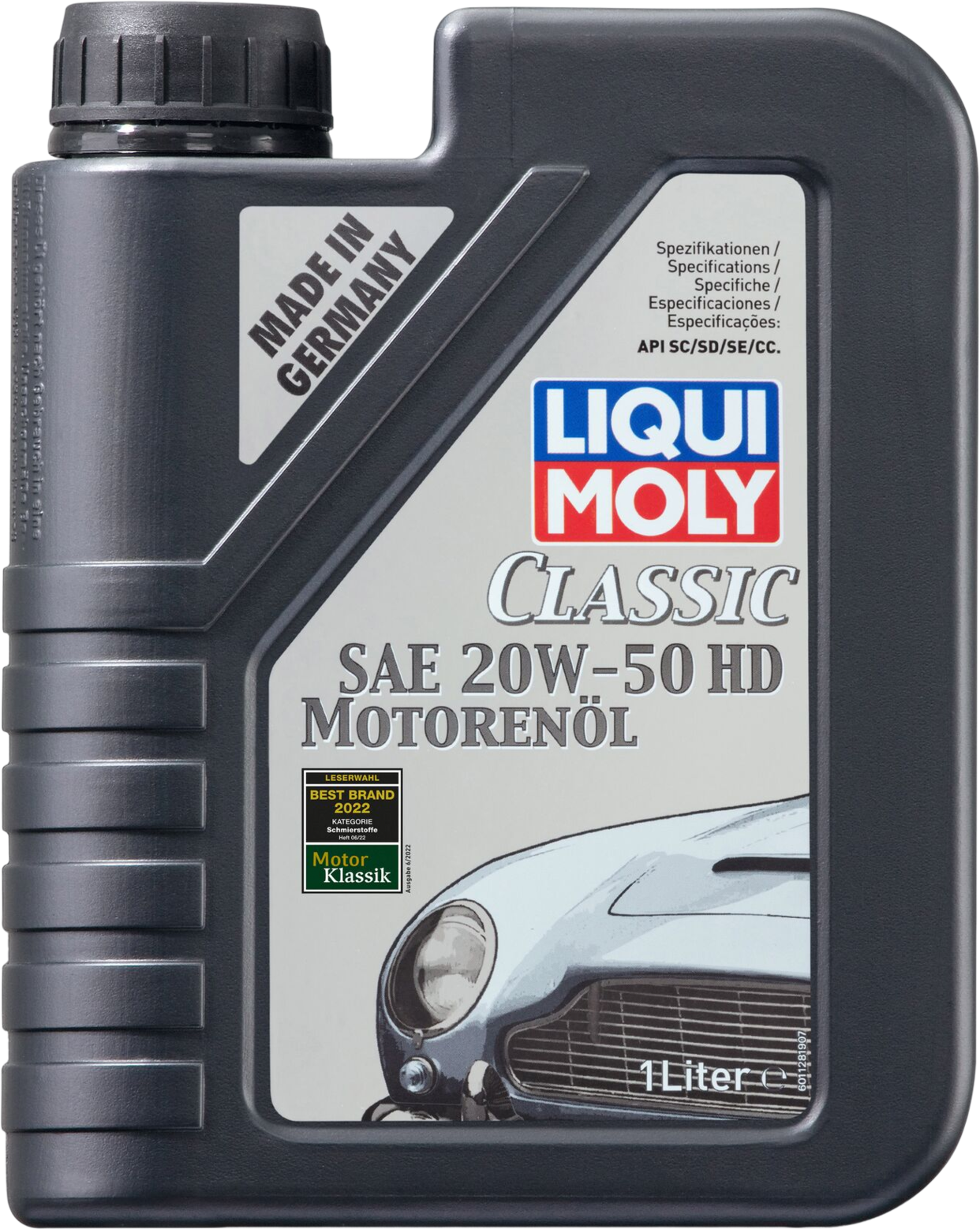 Liqui Moly Classic Motor Oil SAE 20W-50 HD, 1 lt