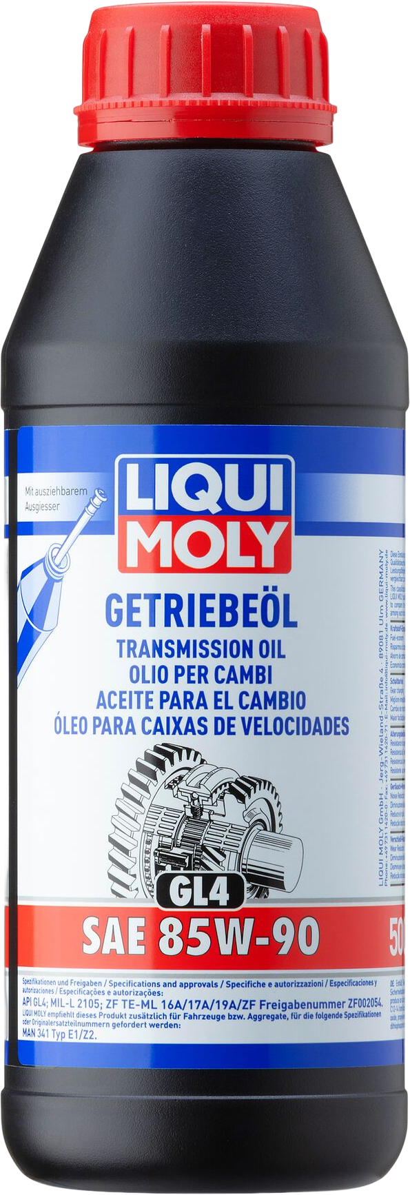 Liqui Moly Transmissieolie (GL4) SAE 85W-90, 6 x 500 ml detail 2