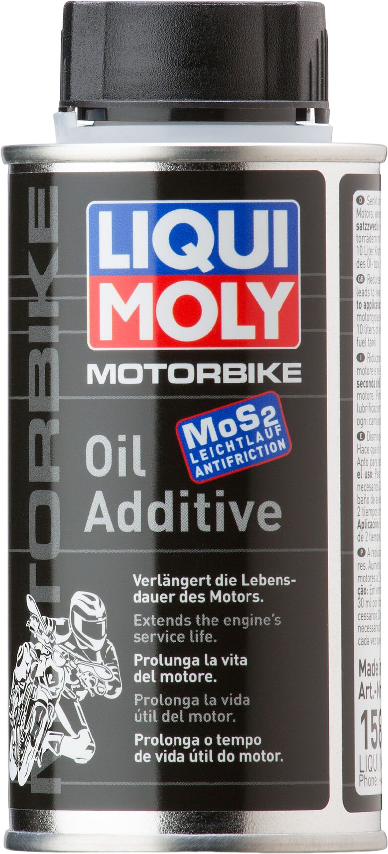LM1580-125ML Motorslijtagebescherming op basis van molybdeendisulfide.