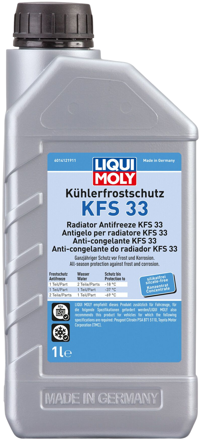 Liqui Moly Radiator antivries KFS 33, 6 x 1 lt detail 2