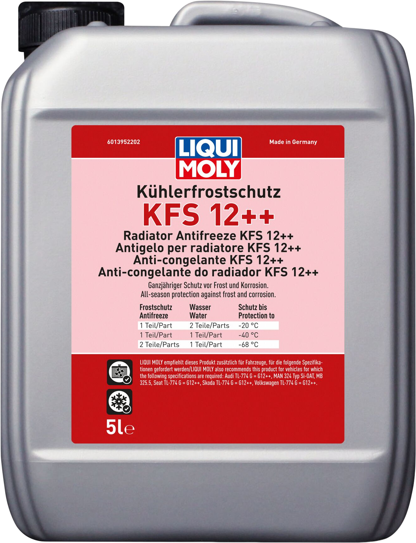 Liqui Moly Radiator antivries KFS 12++, 5 lt