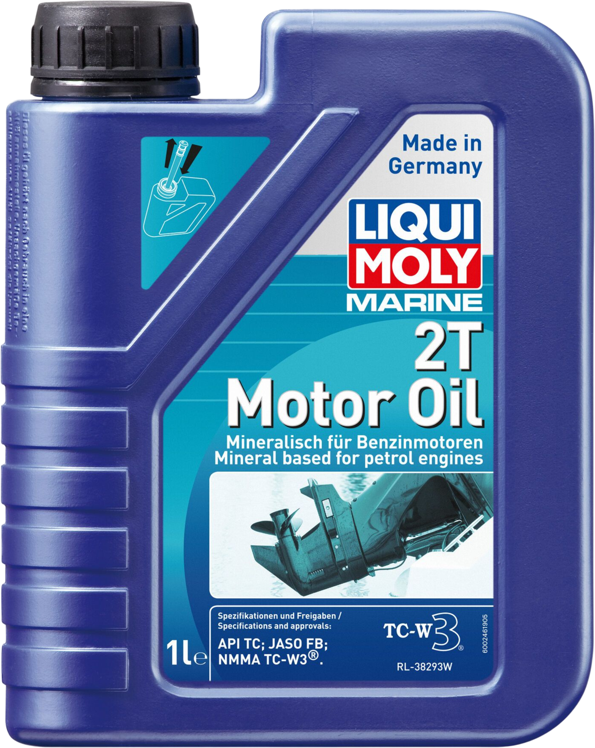 Liqui Moly Marine 2T Motor Oil, 1 lt