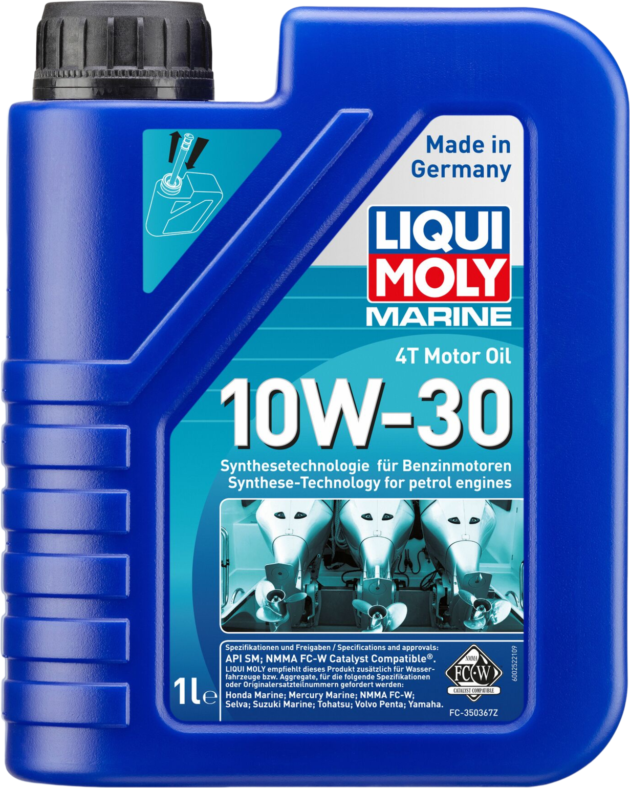 Liqui Moly Marine 4T Motor Oil 10W-30, 6 x 1 lt detail 2