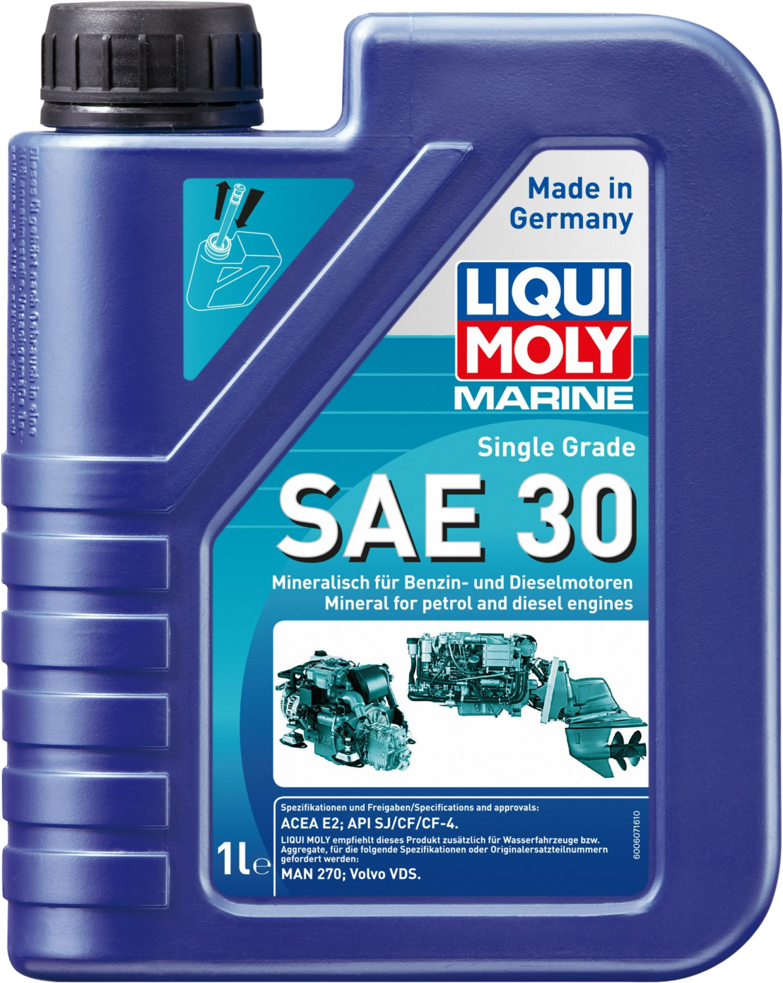 LM25065-1 Universeel toepasbaar in benzine- en dieselmotoren, alsmede in transmissies waarbij de fabrikant een minerale olie conform SAE 30 eist.