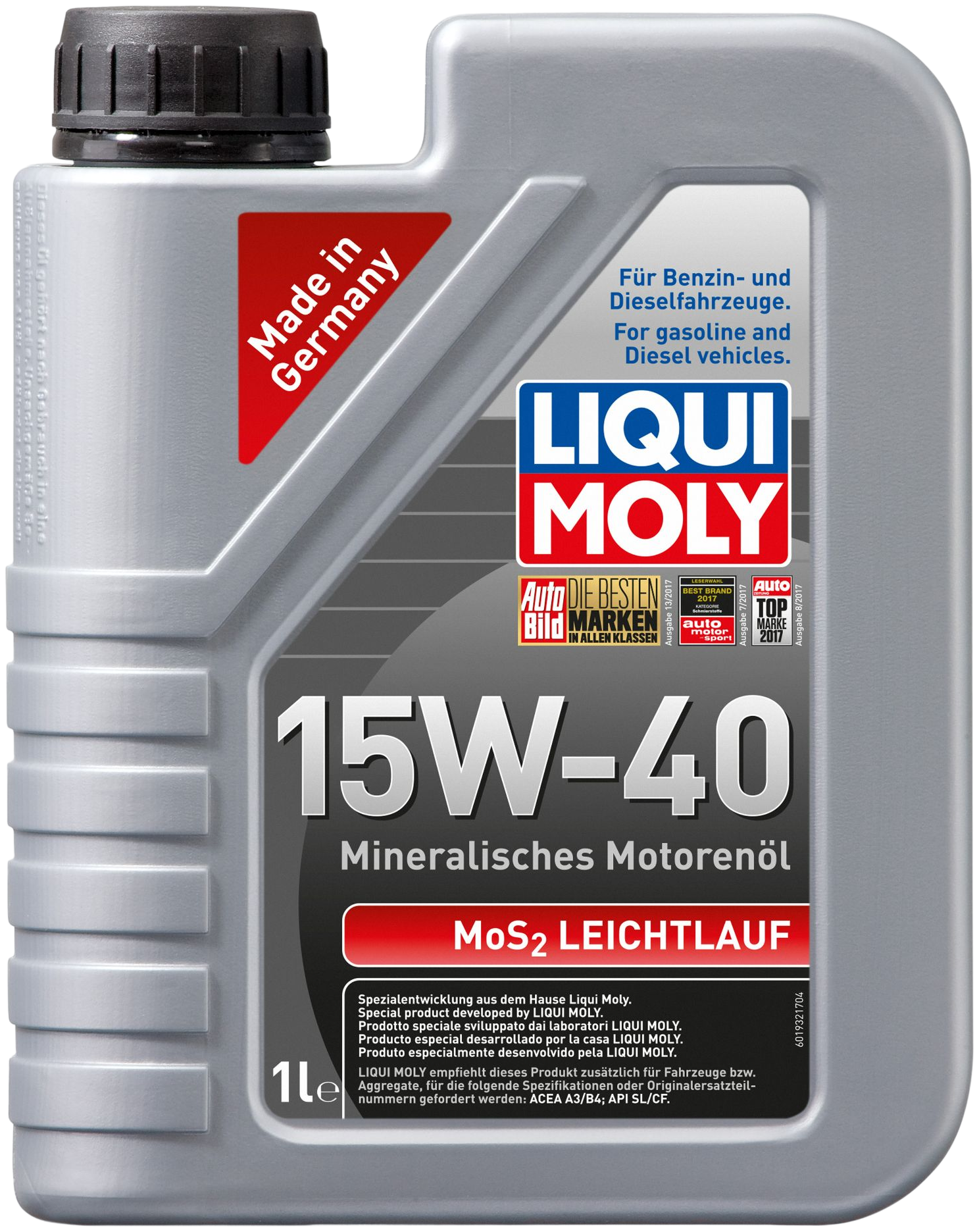 Liqui Moly MoS2 Leichtlauf 15W-40, 1 lt