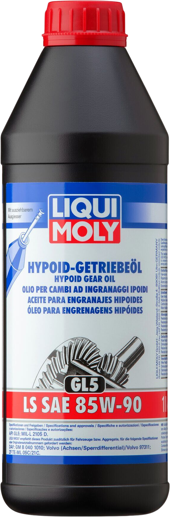 Liqui Moly Hypoïdtransmissieolie (GL5) LS SAE 85W-90, 6 x 1 lt detail 2