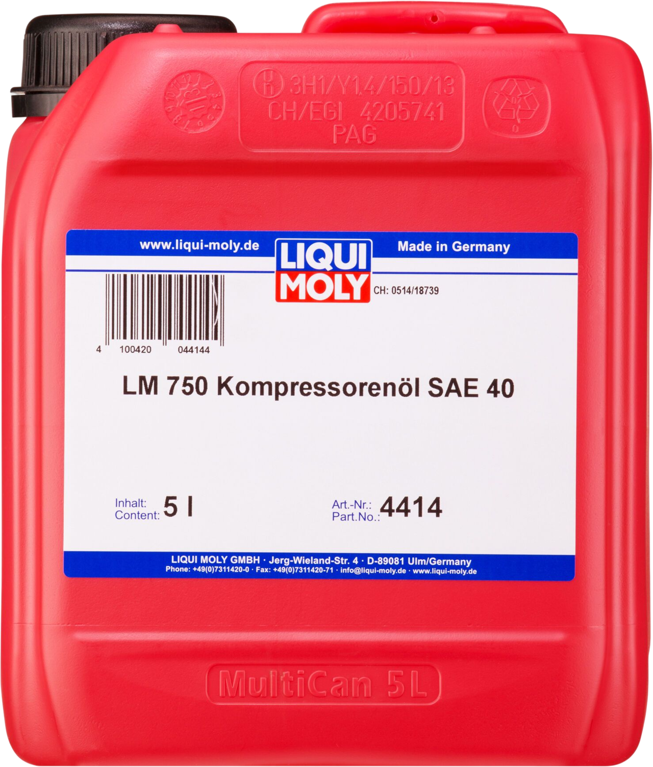 Liqui Moly LM 750 Compressorolie SAE 40, 5 lt