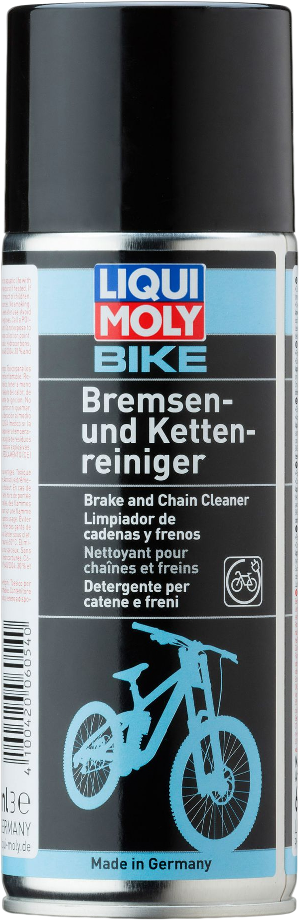LM6054-400ML Voor het reinigen en ontvetten van kettingen en schijfremmen op fietsen. Ook geschikt voor e-bikes.