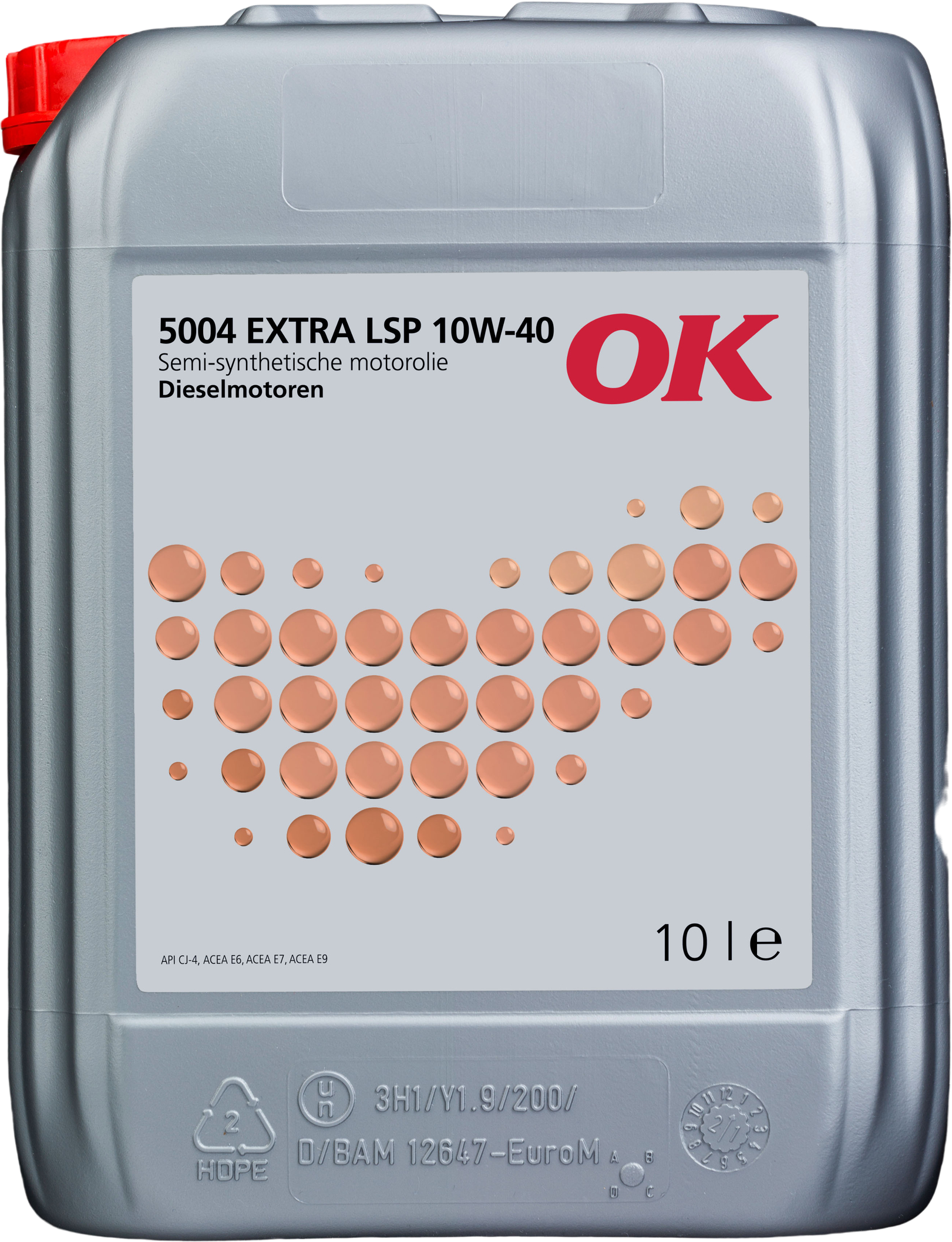 O2120-10 OK 5004 EXTRA LSP 10W-40 is een zeer hoogwaardige Low-SAPS motorolie, op basis van synthetische en minerale basisolie.