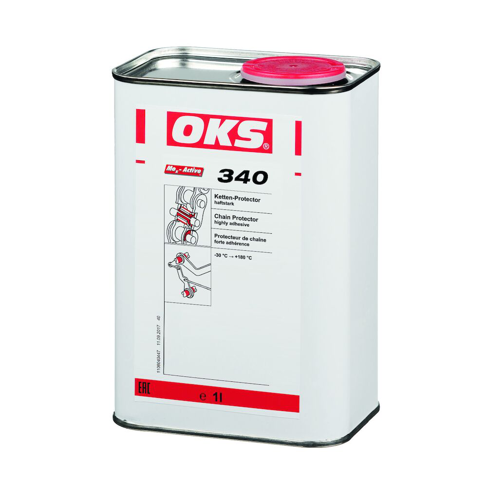 OKS0340-1 Synthetisch hechtsmeermiddel voor machinedelen voor binnen- en buitentoepassingen, die aan hoge drukken of corrosieve invloeden worden blootgesteld.