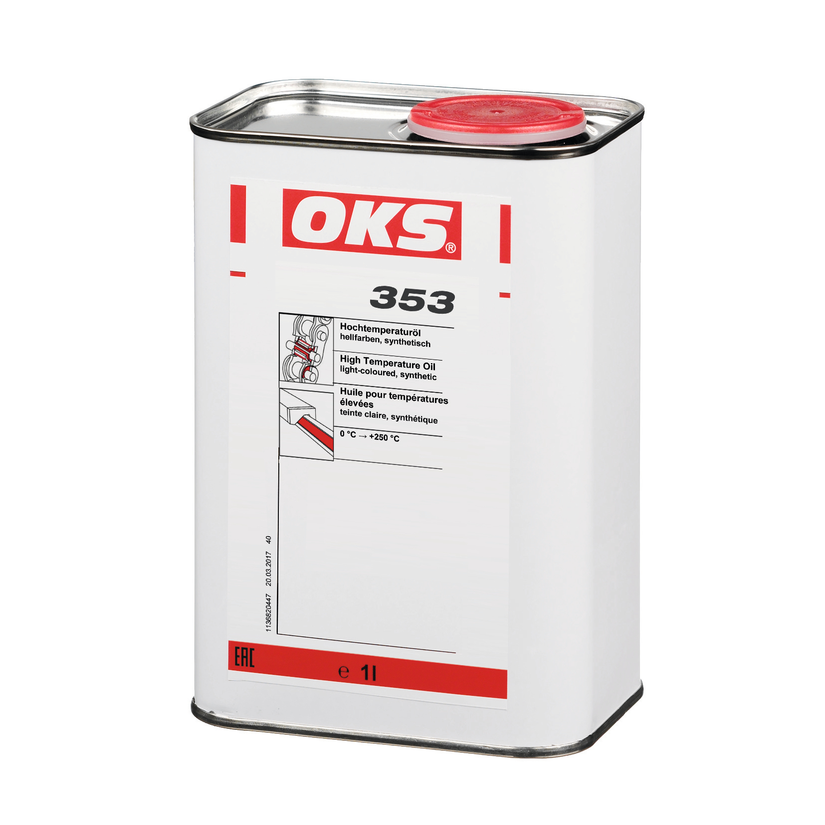 OKS0353-5 Volledig synthetische zeer-hoge-temperatuurolie met optimale slijtagebescherming, ook bij vochtinvloeden.