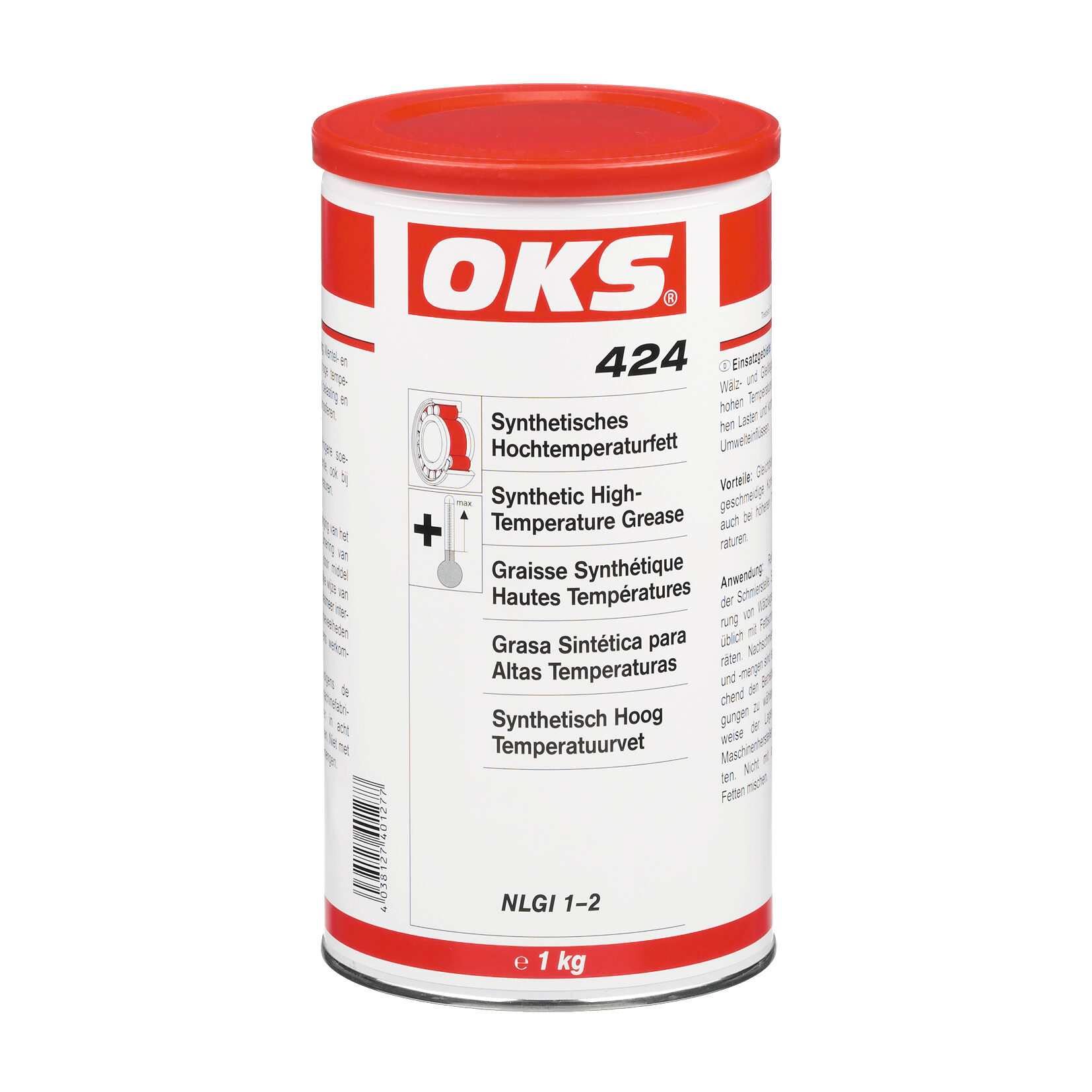 OKS0424-1 Synthetisch vet voor zwaar aan temperatuurbelasting blootgestelde lagers, die aan corrosieve omgevingsinvloeden worden blootgesteld.