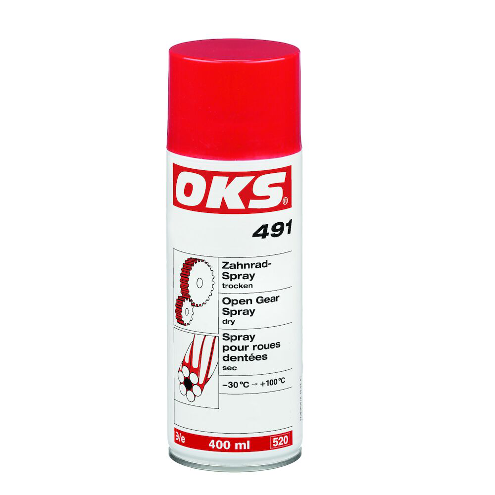 OKS0491-400ML OKS 491 is een tandwielspray voor een betrouwbare bescherming van de tandflanken, ook bij hoge temperaturen en lange nasmeerintervallen.