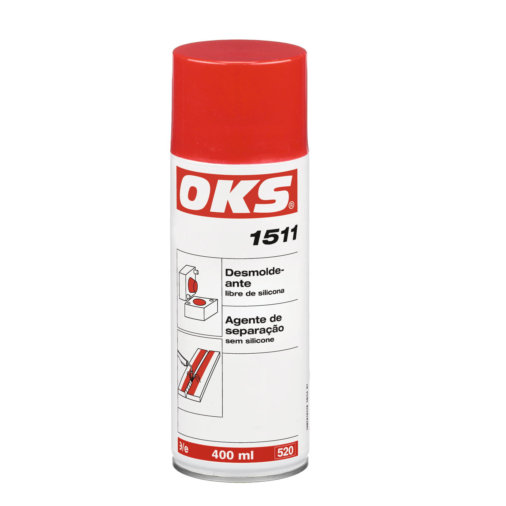 OKS1511-400ML OKS 1511 is een siliconenvrij lossingsmiddel met zeer effectieve substanties uit duurzame grondstoffen.
