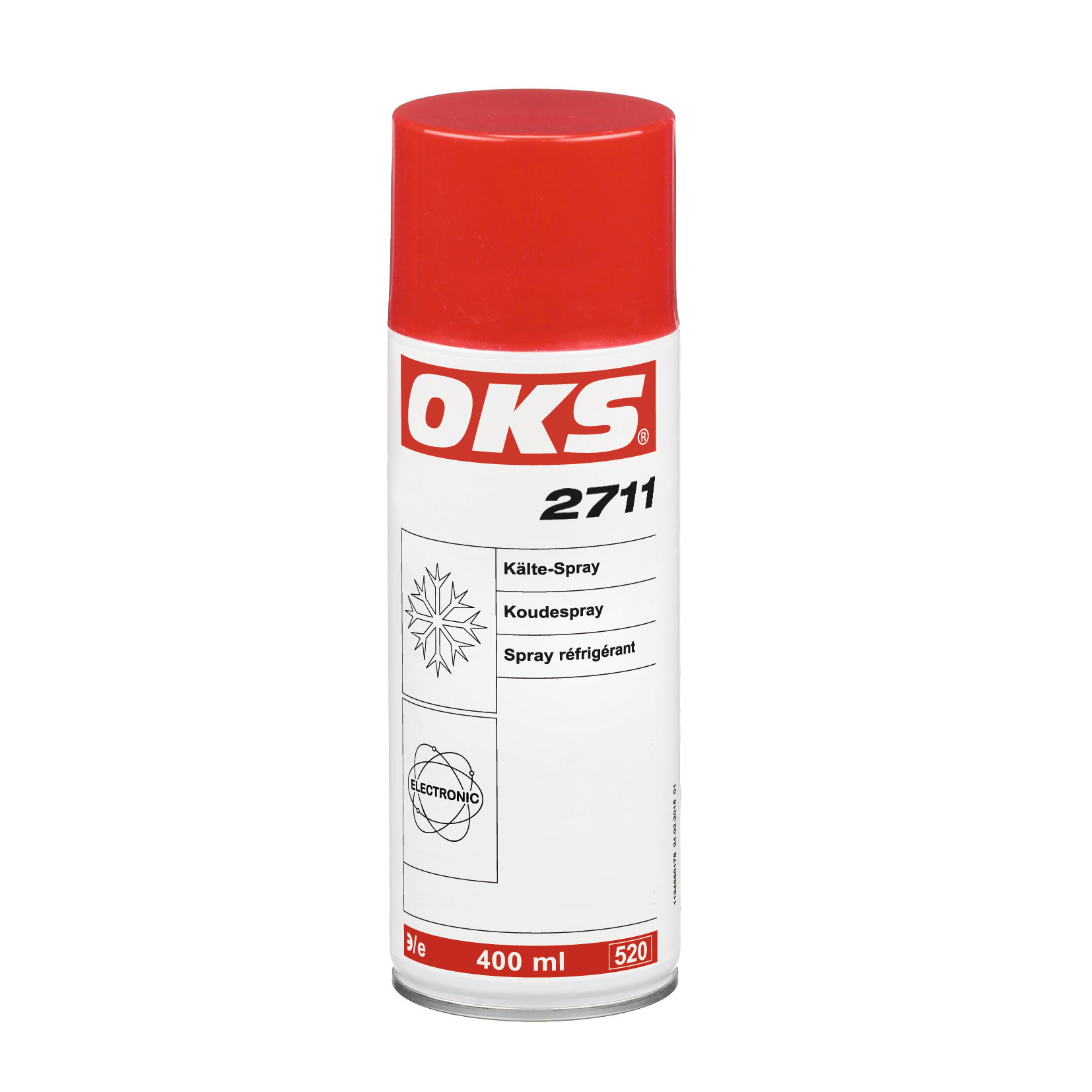 OKS2711-400ML OKS 2711 is een koudespray voor het snel opsporen van onderbrekingen met een thermische oorzaak in elektrische schakelingen en modules.