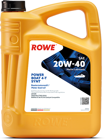 Rowe Hightec Power Boat 4-T SAE 20W-40 Synt, 5 lt
