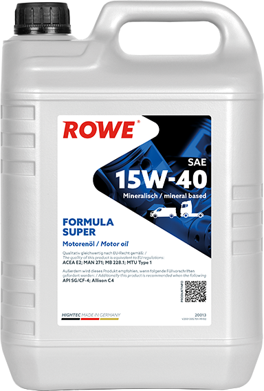 Rowe Hightec Formula Super SAE 15W-40, 5 lt