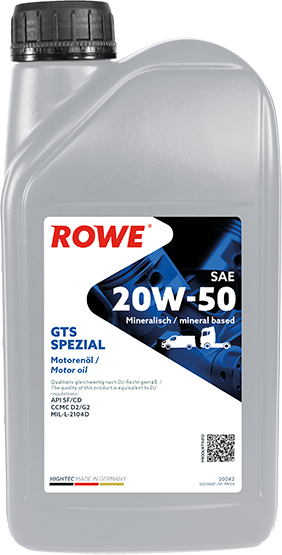 Rowe Hightec GTS Special SAE 20W-50, 1 lt