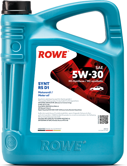 Rowe Hightec Synt RS D1 SAE 5W-30, 5 lt