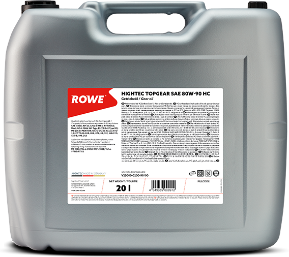 R25001-20 Multigrade transmissieolie met hoge prestaties op basis van minerale olie voor versnellingsbakken volgens de specificaties van de fabrikant.