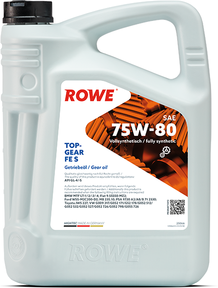 Rowe Hightec Topgear FE SAE 75W-80 S, 5 lt