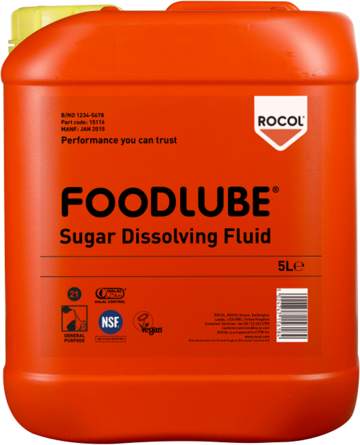 Rocol FOODLUBE® Sugar Dissolving Fluid, 5 lt