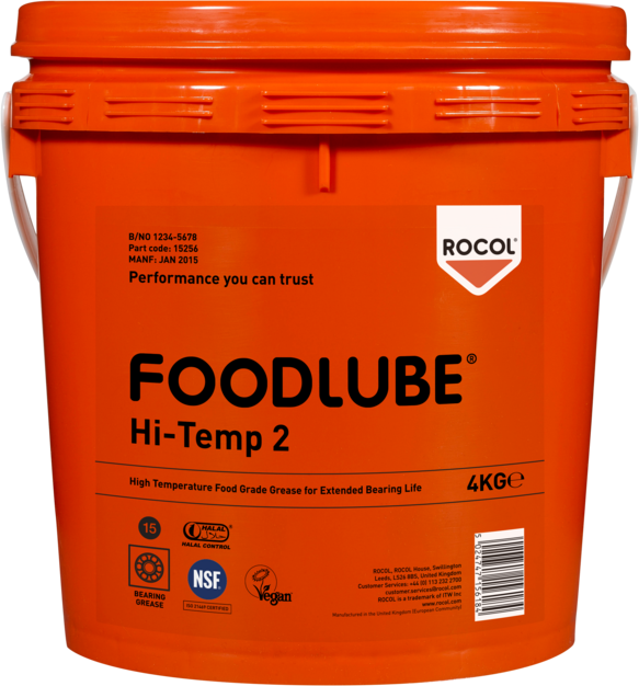 RC15256-4 Food grade, hoge temperatuur, siliconenvet, PTFE versterkt.