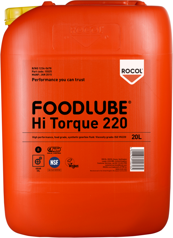 Rocol FOODLUBE® Hi-Torque 220, 20 lt