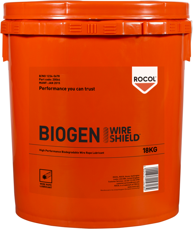 RC20064-18 Hoogwaardig biologisch afbreekbaar staalkabelsmeermiddel.