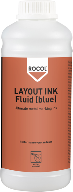 Rocol LAYOUT INK Fluid (Blue), 1 lt