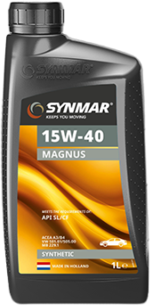 S100101-1 De Synmar Magnus 15W-40 is een universele motorolie gebaseerd op speciale basisoliën.