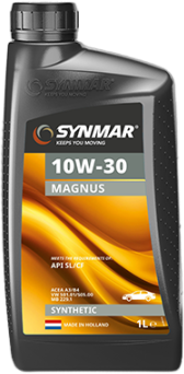 Synmar Magnus 10W-30, 12 x 1 lt detail 2