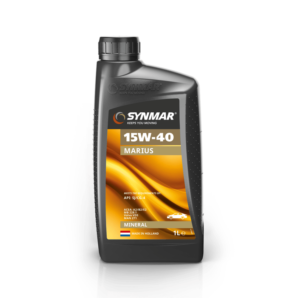 S100150-1 De Synmar Marius 15W-40 is een universele multigrade motorolie gebaseerd op speciaal geselecteerde solvent geraffineerde basisoliën.