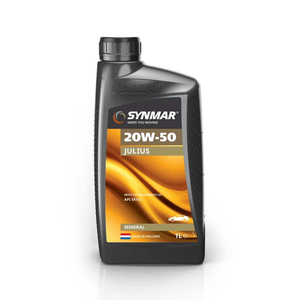 S100153-1 Synmar Julius 20W-50 is een motorolie, gebaseerd op hoogwaardige solvent geraffineerde basisoliën.